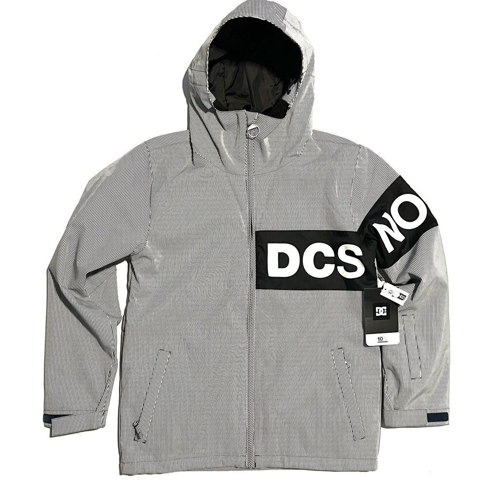 DC Propaganda Snowboard Jacket Mens Size M Hickory Stripe NWT ADYTJ03085 MEDIUM